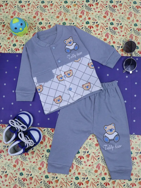 0Mth - 9Mth Teddy Grey Baba Suit For Newborns BG NBS76