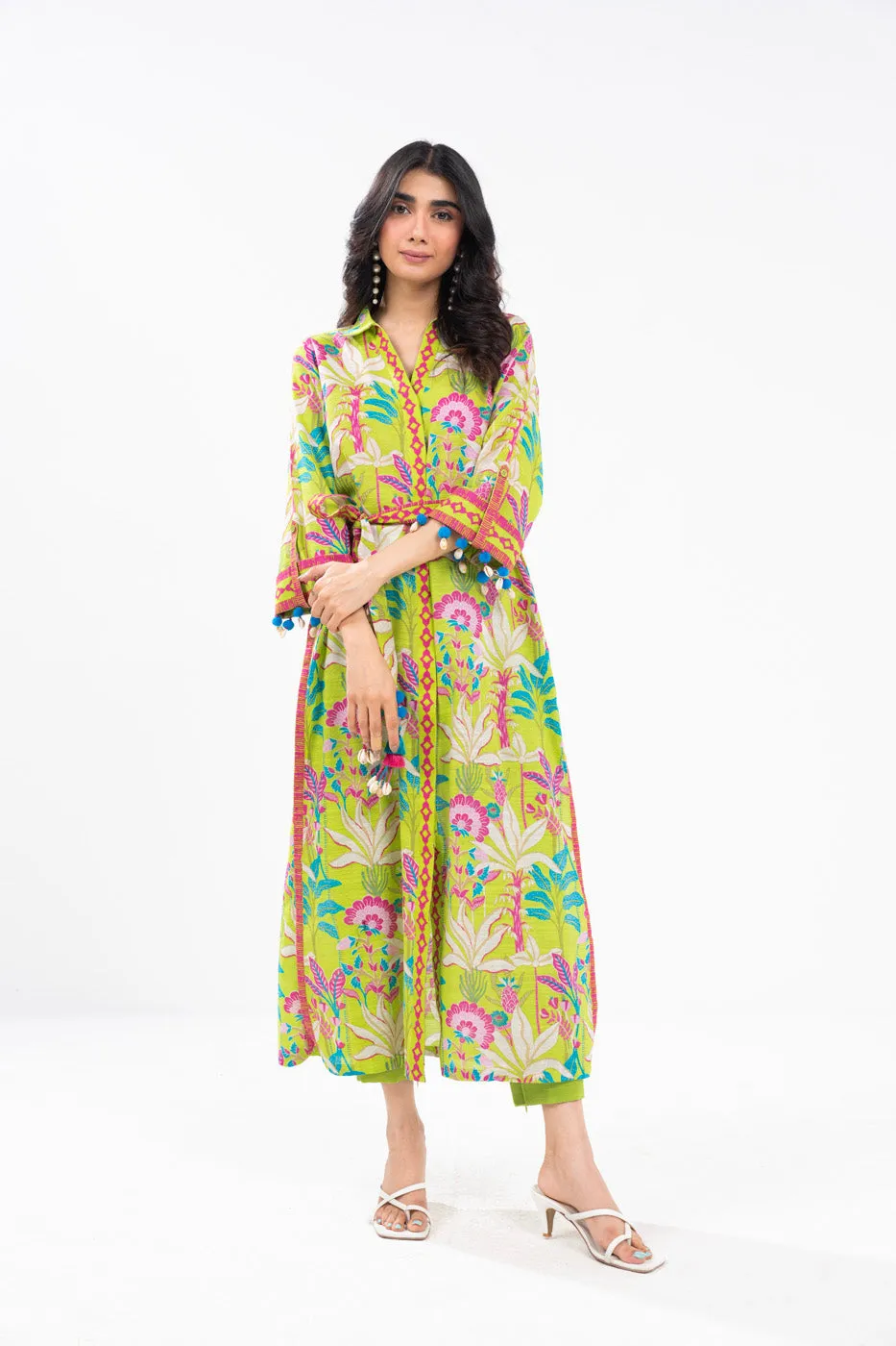 2 Piece Printed Khaddar Suit With Khaddar Trouser