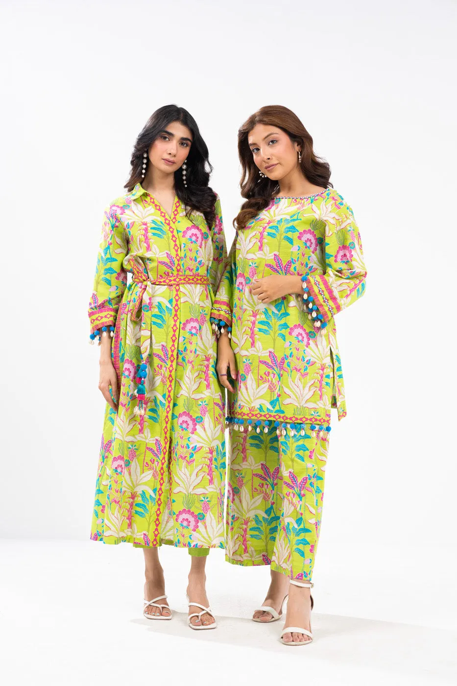 2 Piece Printed Khaddar Suit With Khaddar Trouser