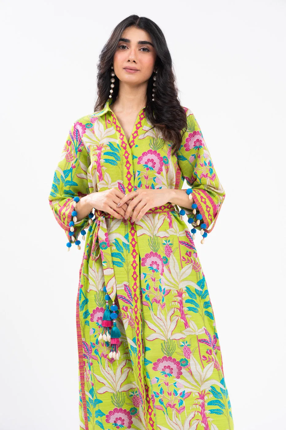 2 Piece Printed Khaddar Suit With Khaddar Trouser