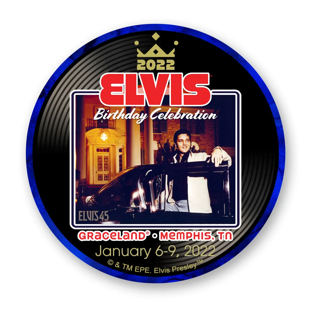 2022 Elvis 45 Birthday Button