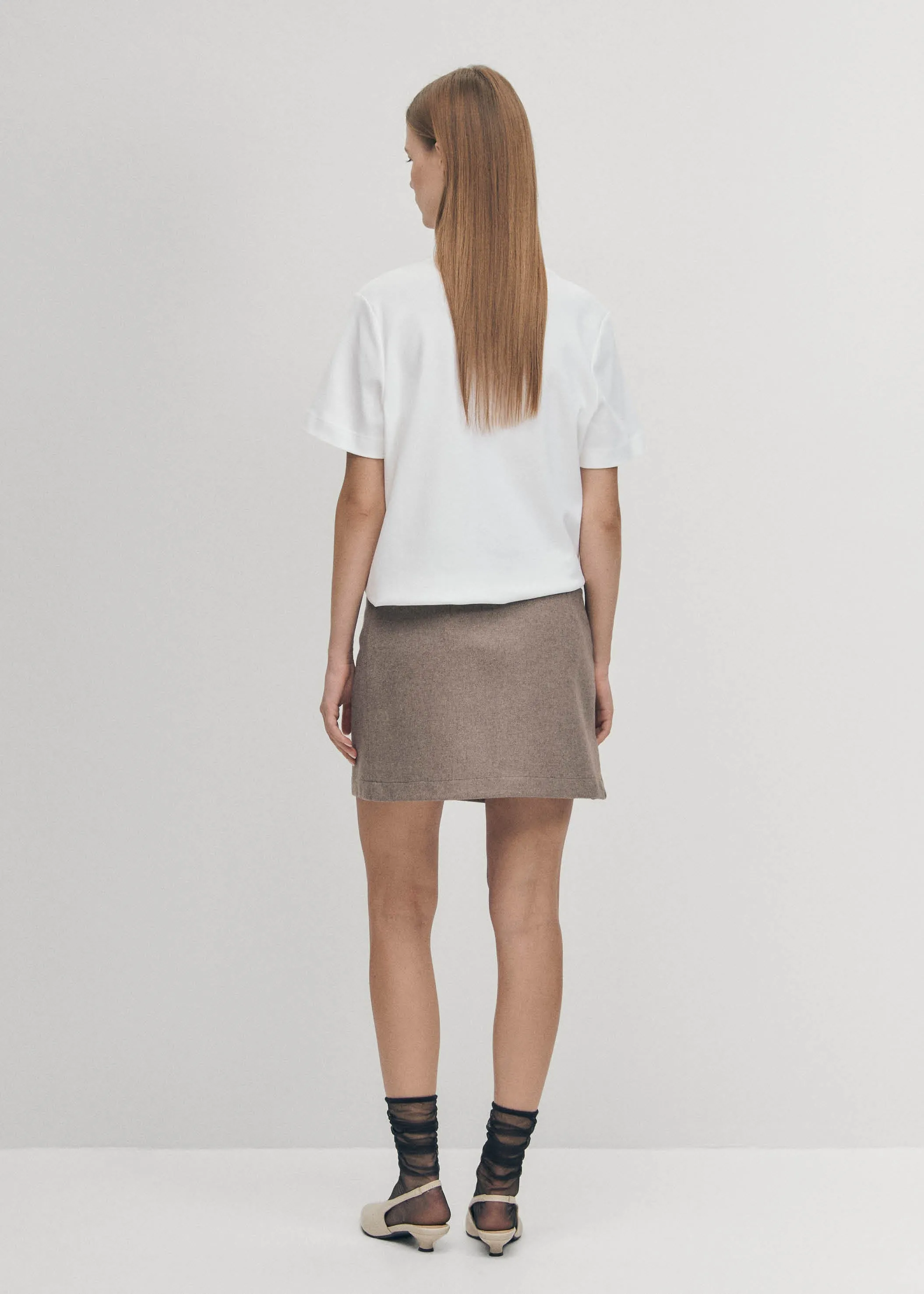 Adela Taupe Skirt