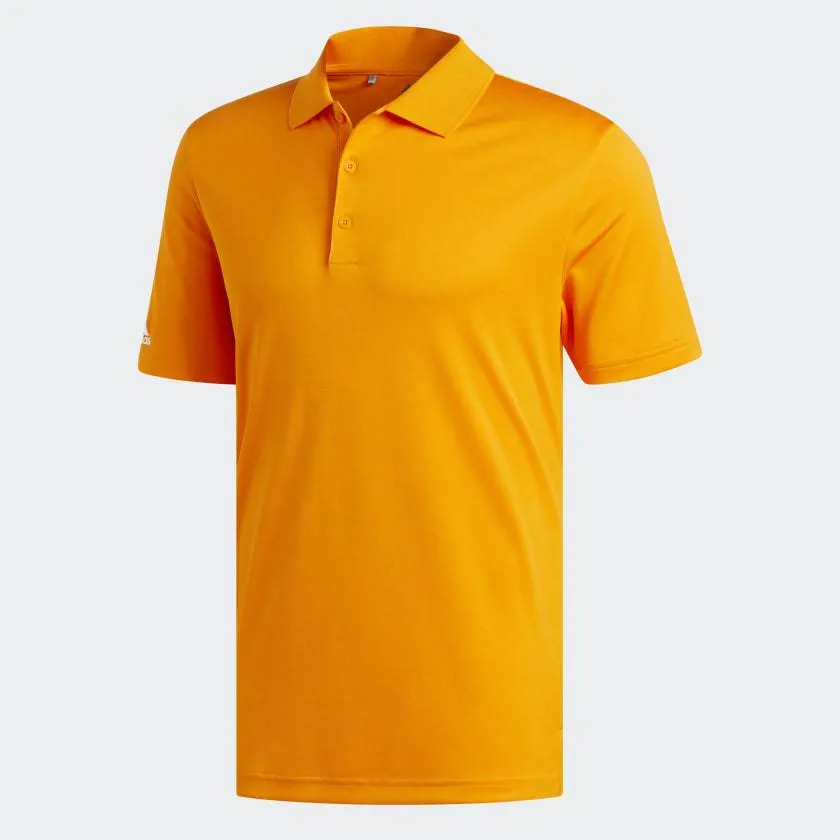 adidas Mens Tournament Performance Polo - BRIGHT ORANGE