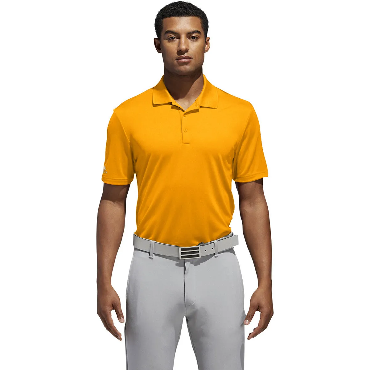 adidas Mens Tournament Performance Polo - BRIGHT ORANGE