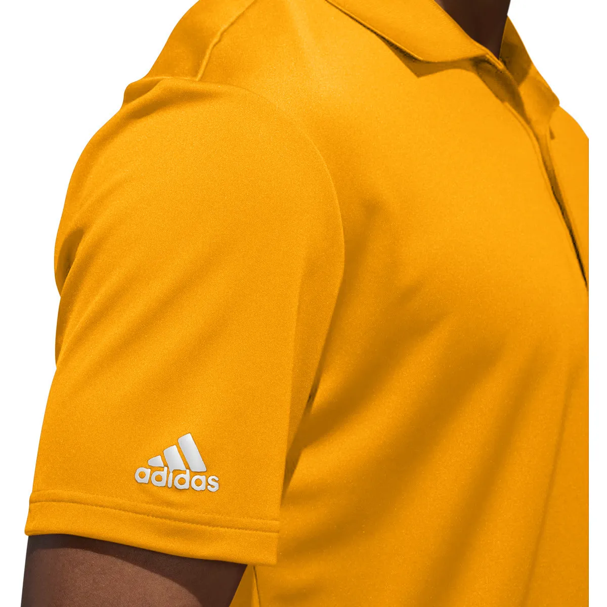 adidas Mens Tournament Performance Polo - BRIGHT ORANGE