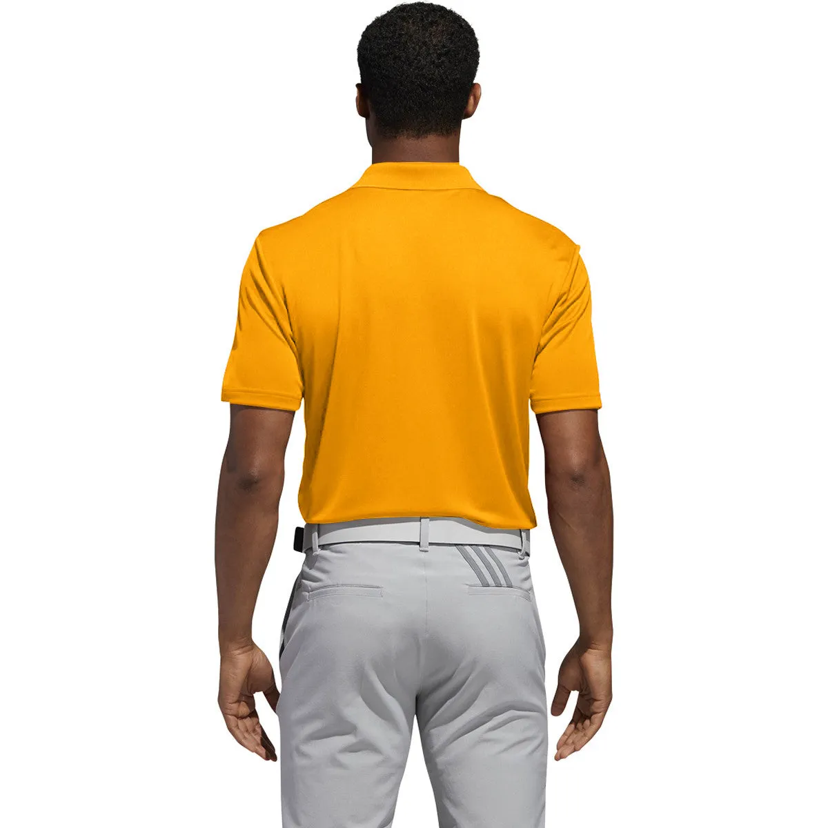 adidas Mens Tournament Performance Polo - BRIGHT ORANGE