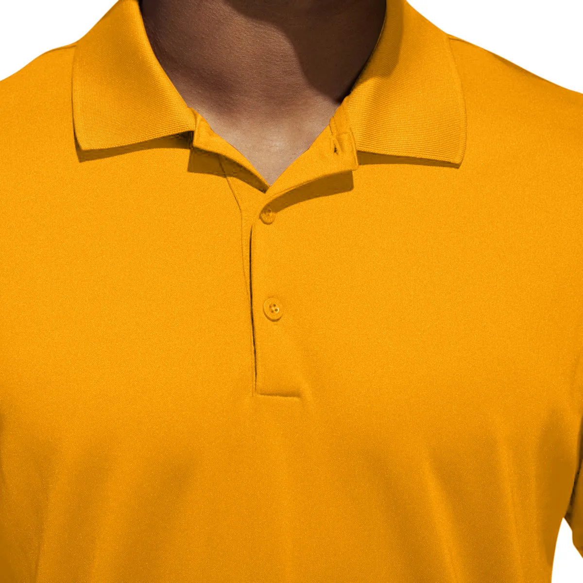 adidas Mens Tournament Performance Polo - BRIGHT ORANGE