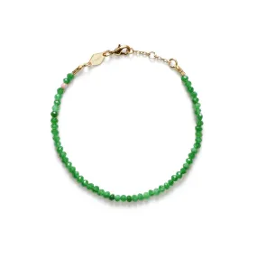 ANNI LU - Tan Line Bracelet - Green Jade