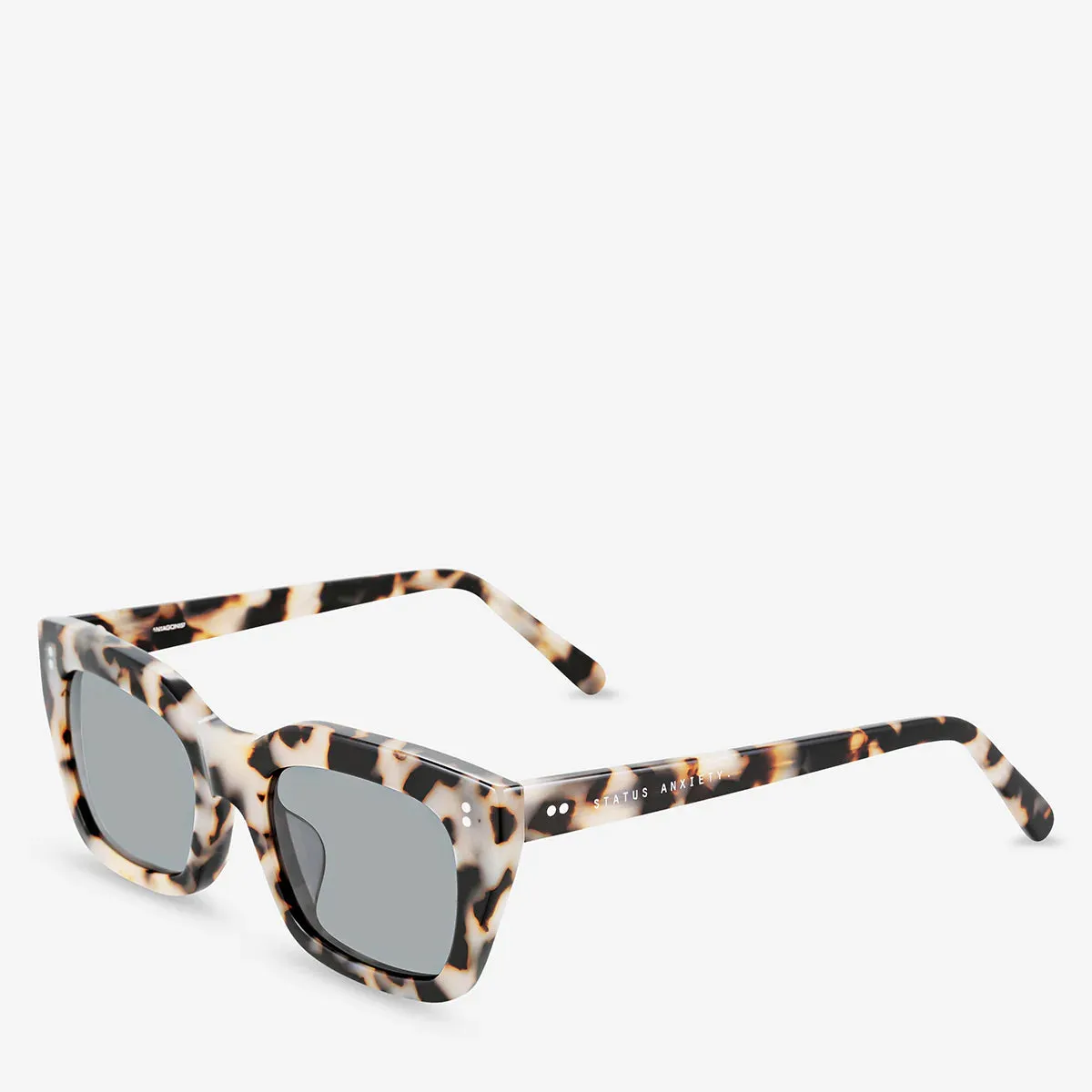 Antagonist White Tort Sunglasses