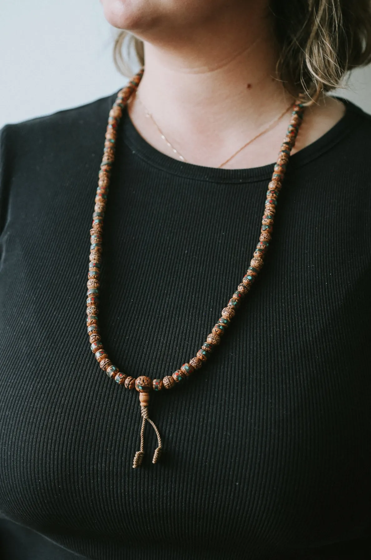 Art & Heritage Inlaid Rudraksha Mala