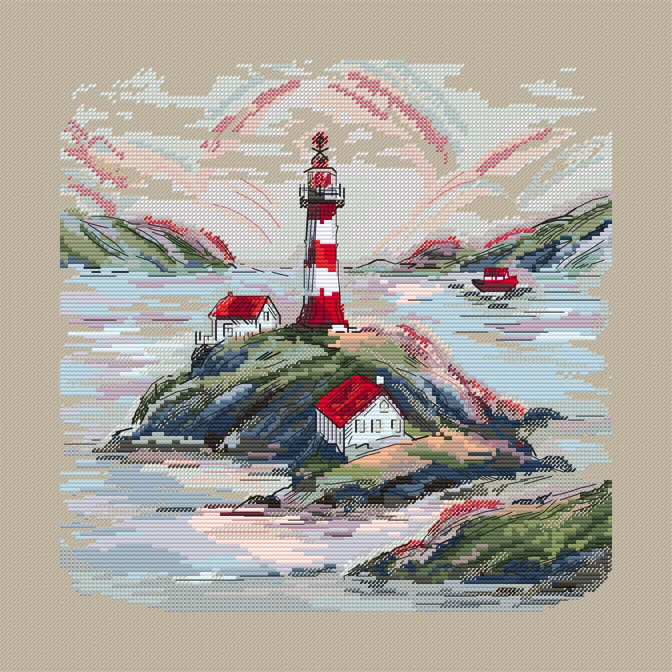 Beacon of Strength - PDF Cross Stitch Pattern