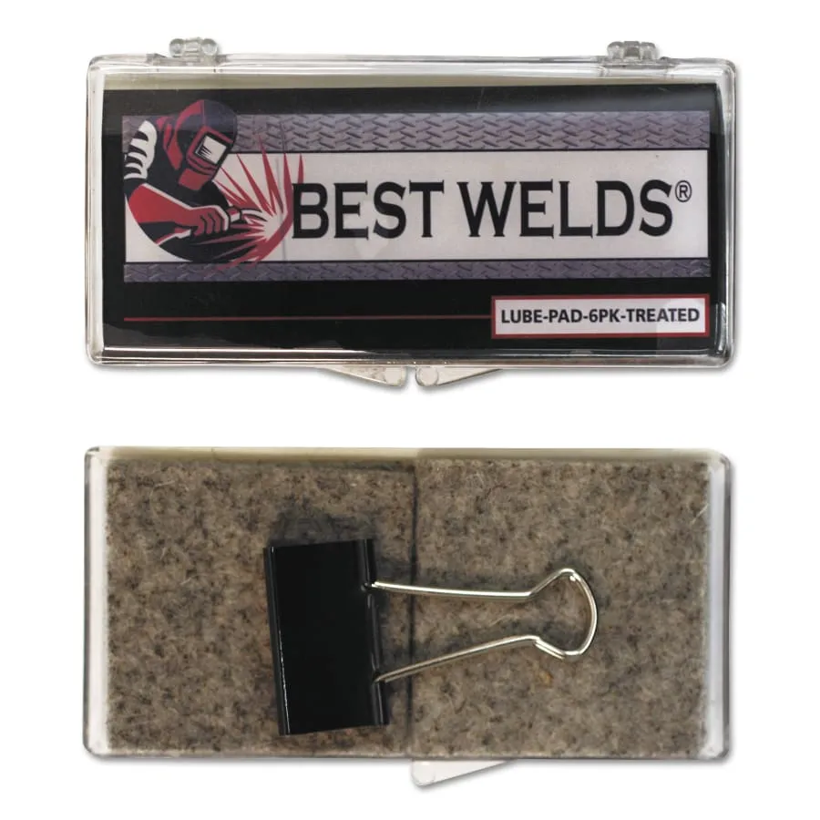 Best Welds Silver Treated Lube Pads, 6/pk