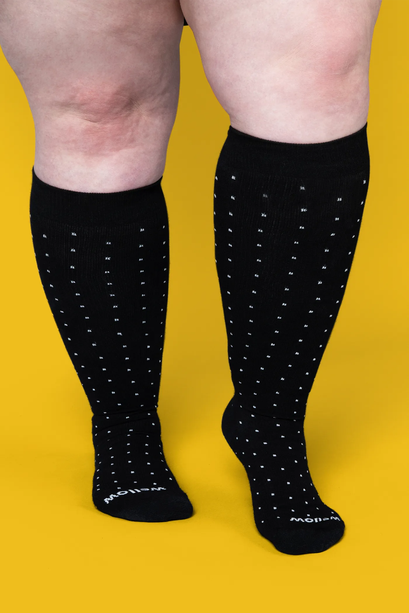 Black Dot - Wide Calf - 3 pack