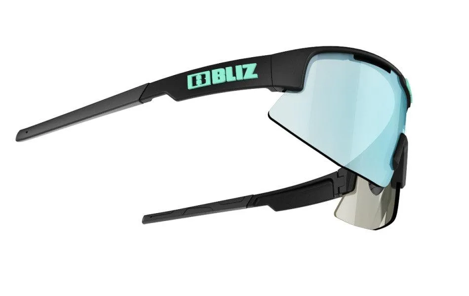 Bliz Matrix Small Sport Sunglasses (Smoke Ice Blue/Matte Black)