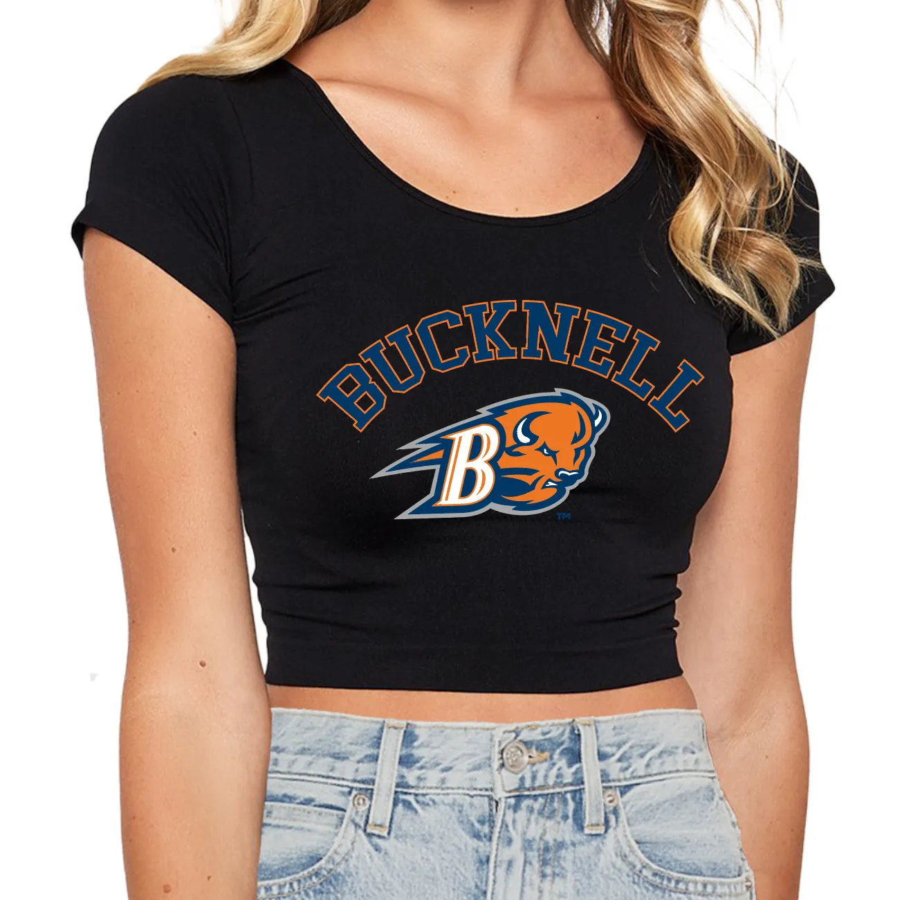 Bucknell Black Babydoll Tee