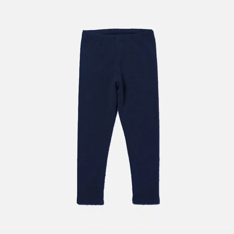 CA - Girls 'Navy' Plain Fleece Legging CA404