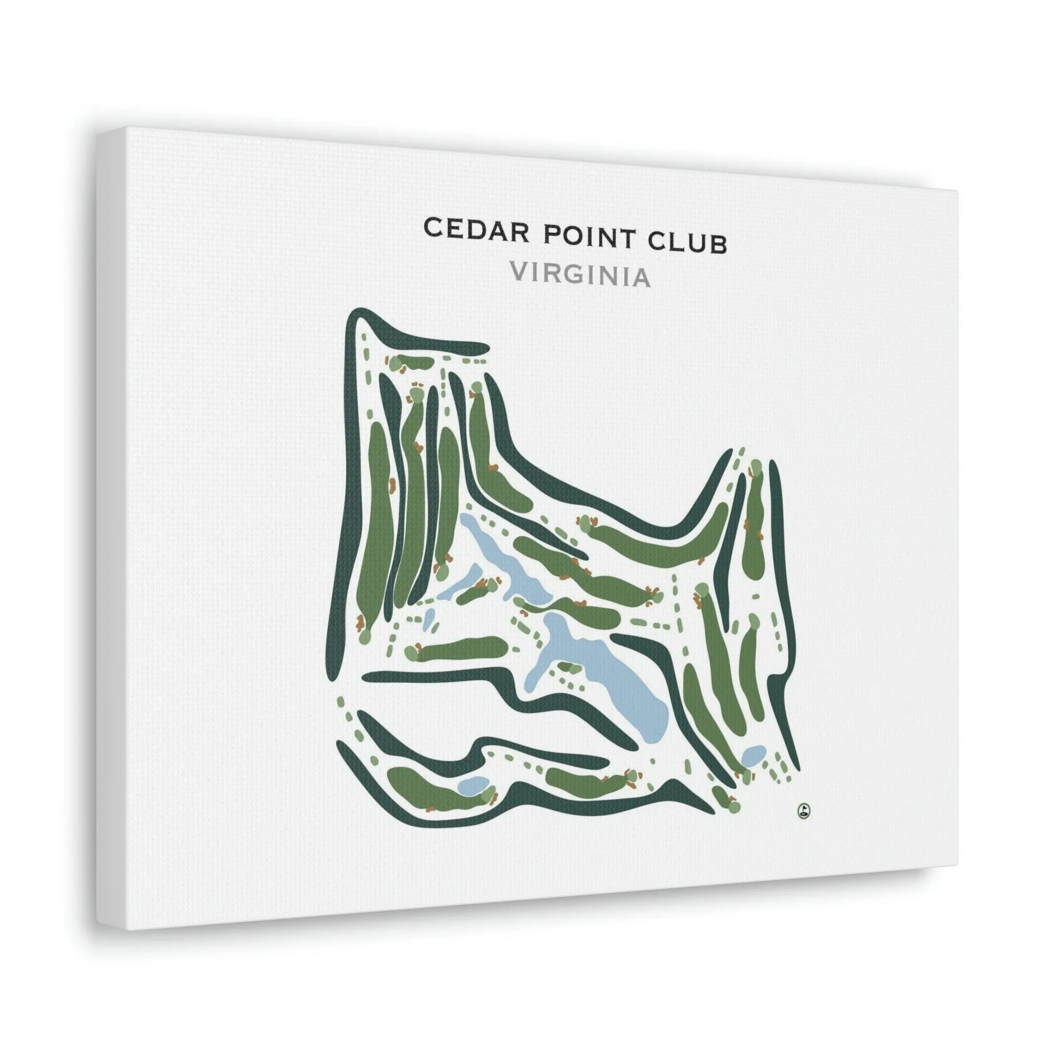 Cedar Point Club, Virginia - Printed Golf Course