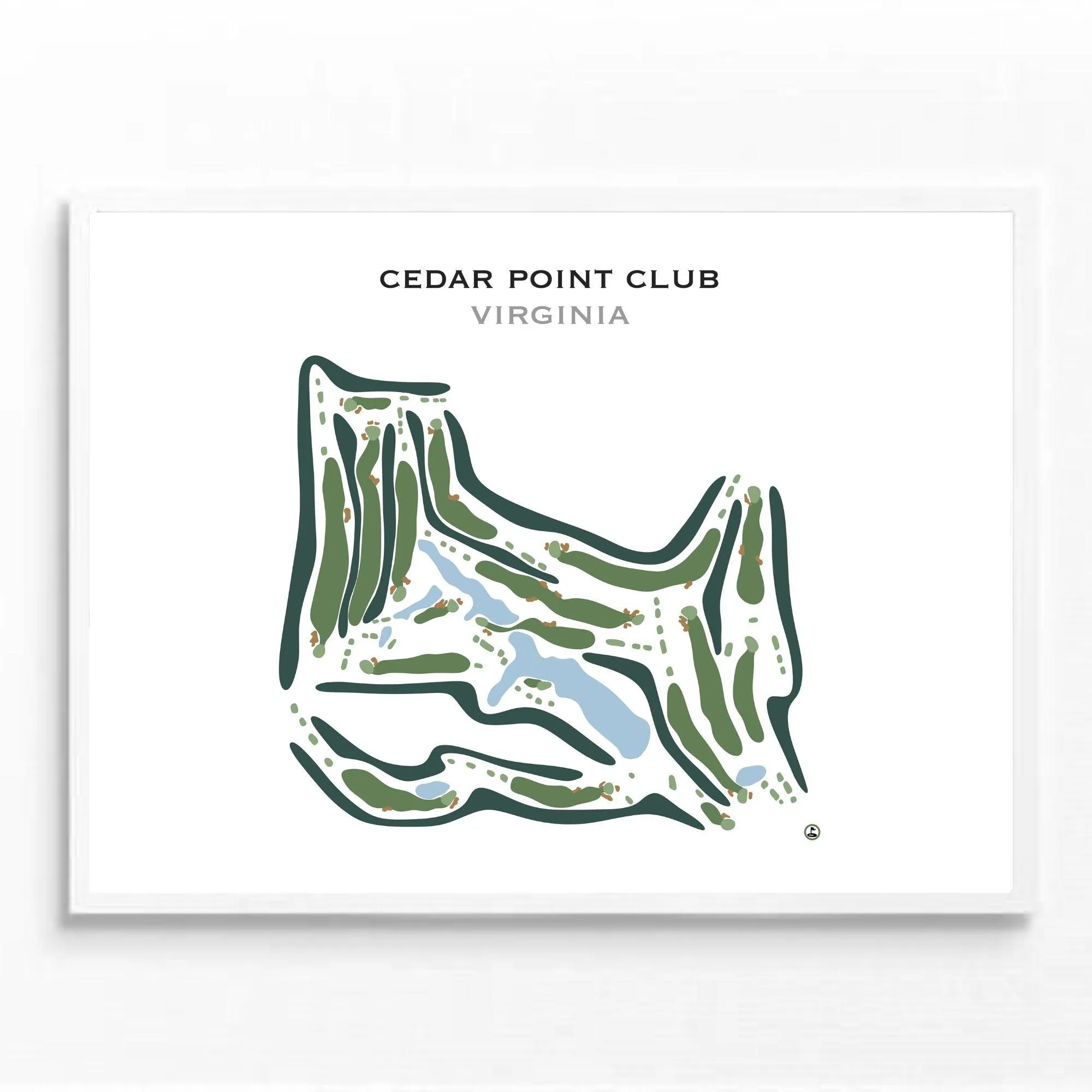 Cedar Point Club, Virginia - Printed Golf Course