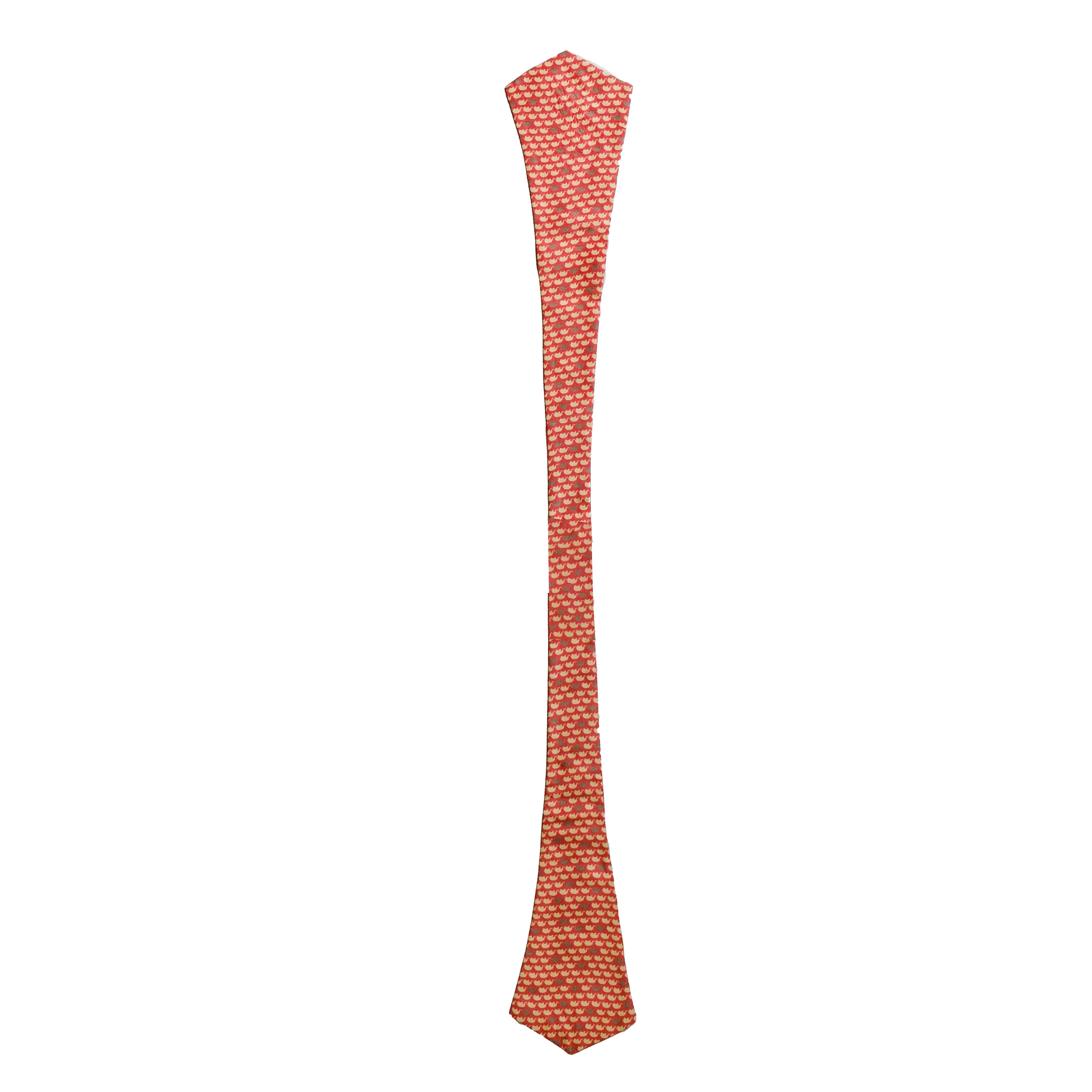 Chokore Pink & White Elephant Silk Cravat