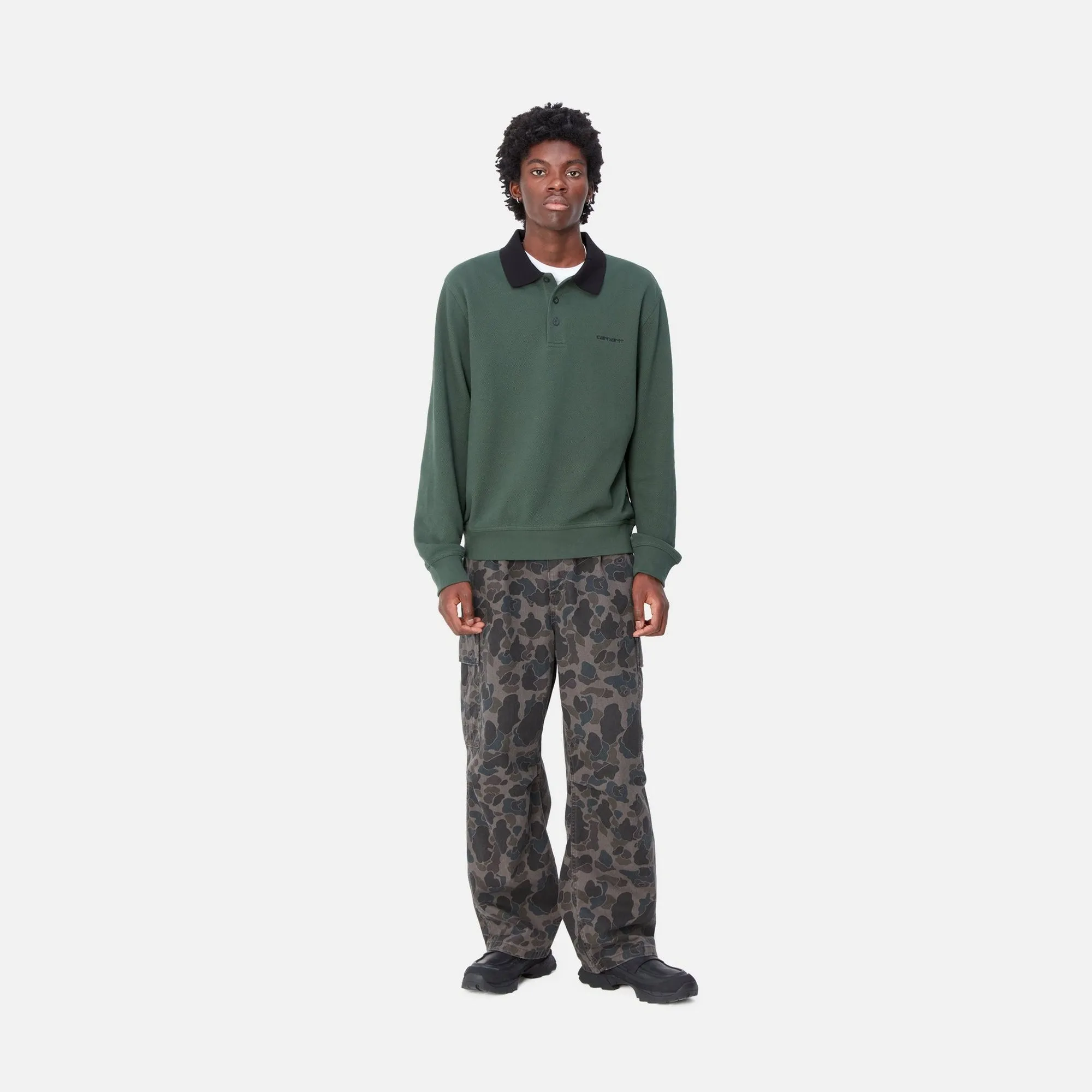 Cole Cargo Pant - Garment Dyed Twill | Grey Duck Camo (stone washed)