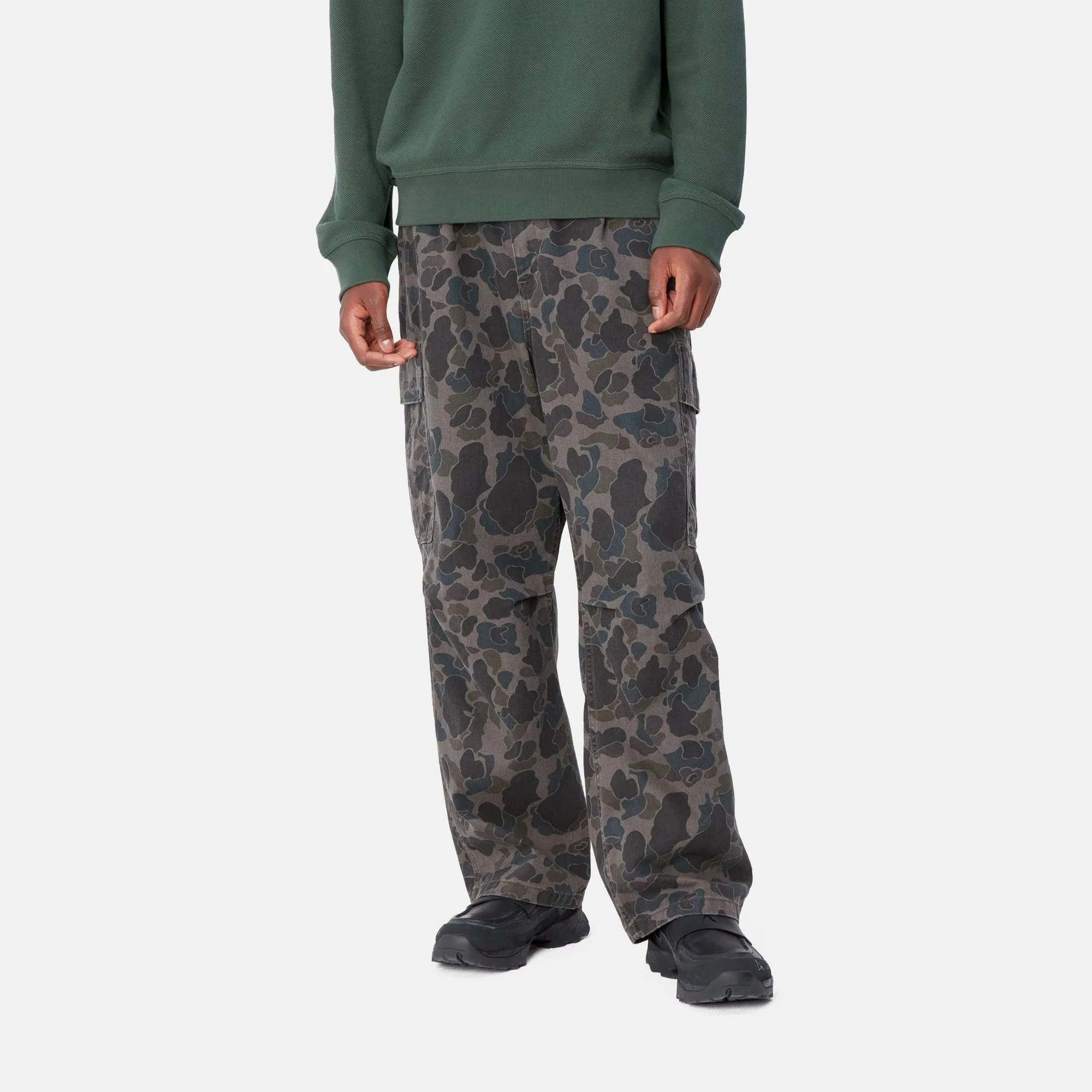 Cole Cargo Pant - Garment Dyed Twill | Grey Duck Camo (stone washed)