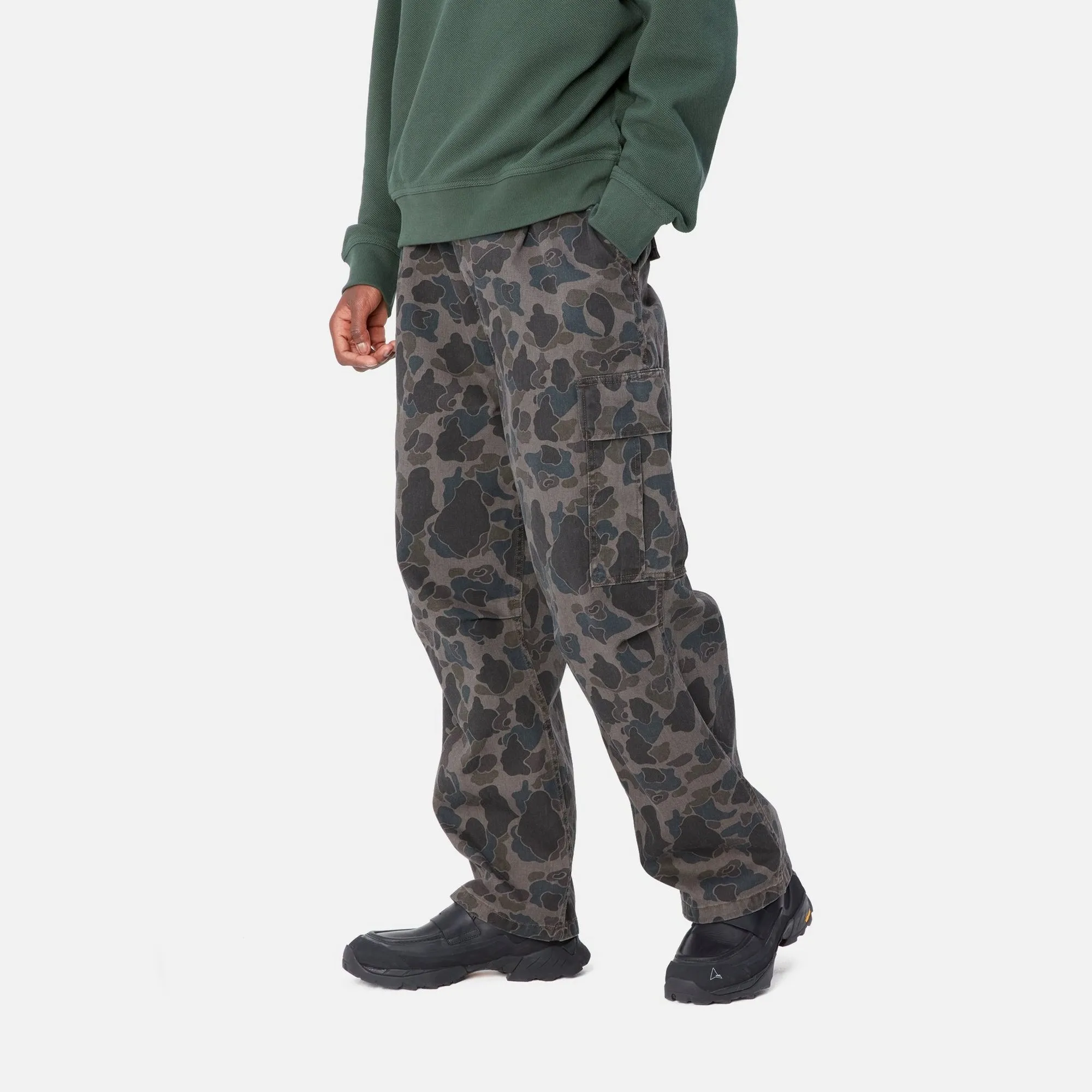 Cole Cargo Pant - Garment Dyed Twill | Grey Duck Camo (stone washed)