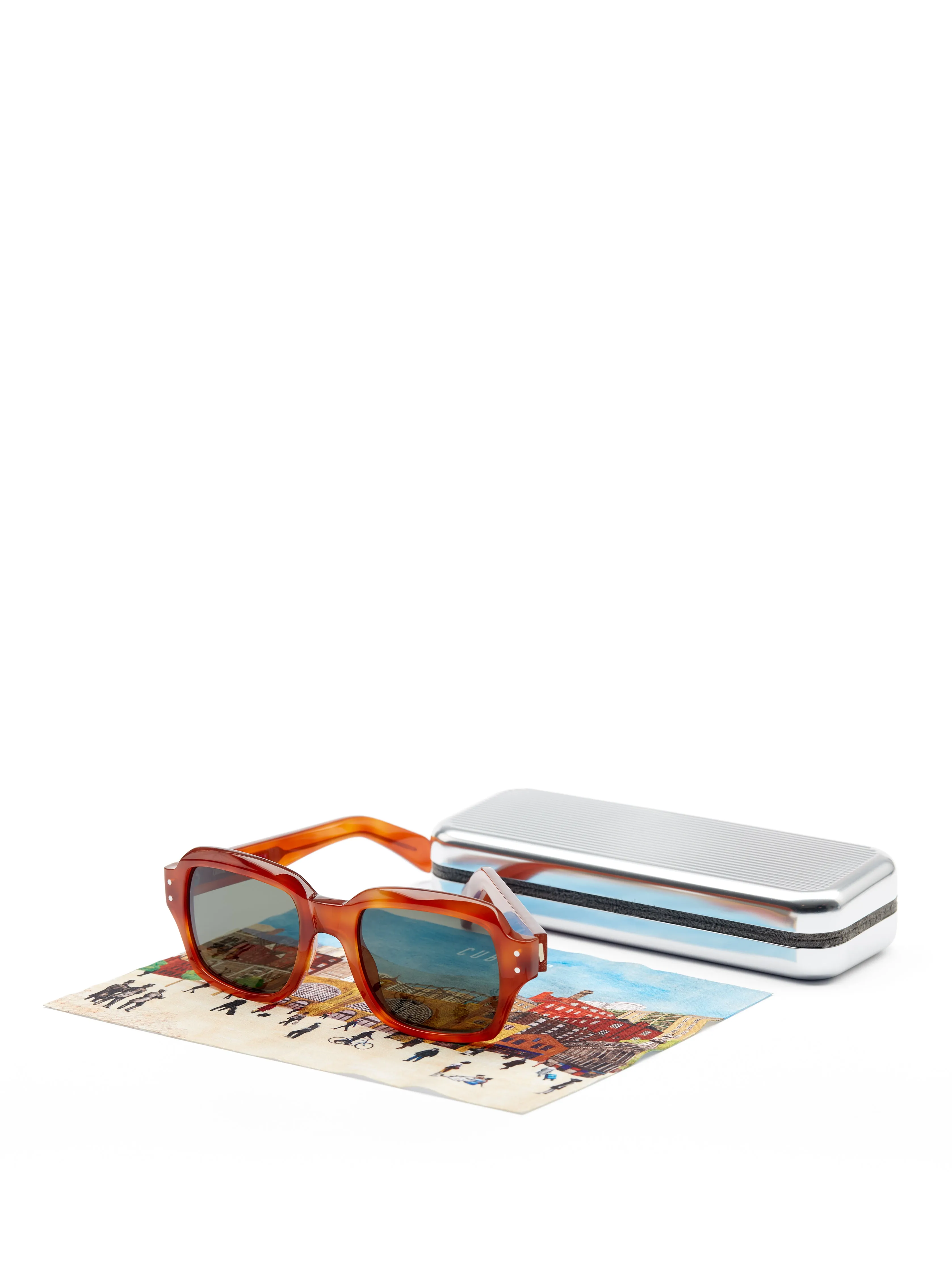 Cubitts x Oliver Spencer Conduit Sunglasses Amber Tortoiseshell