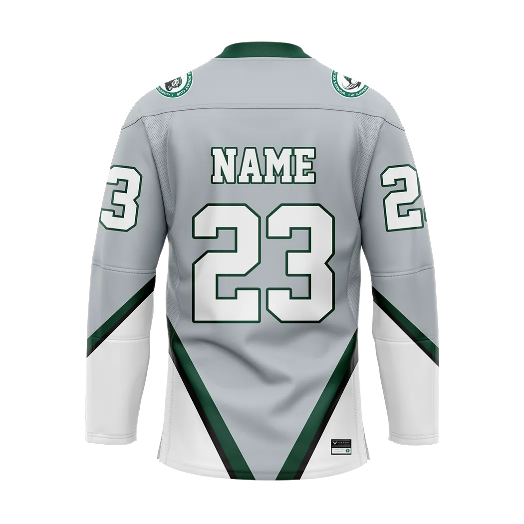 Custom Slippery Rock Gray Replica Jersey