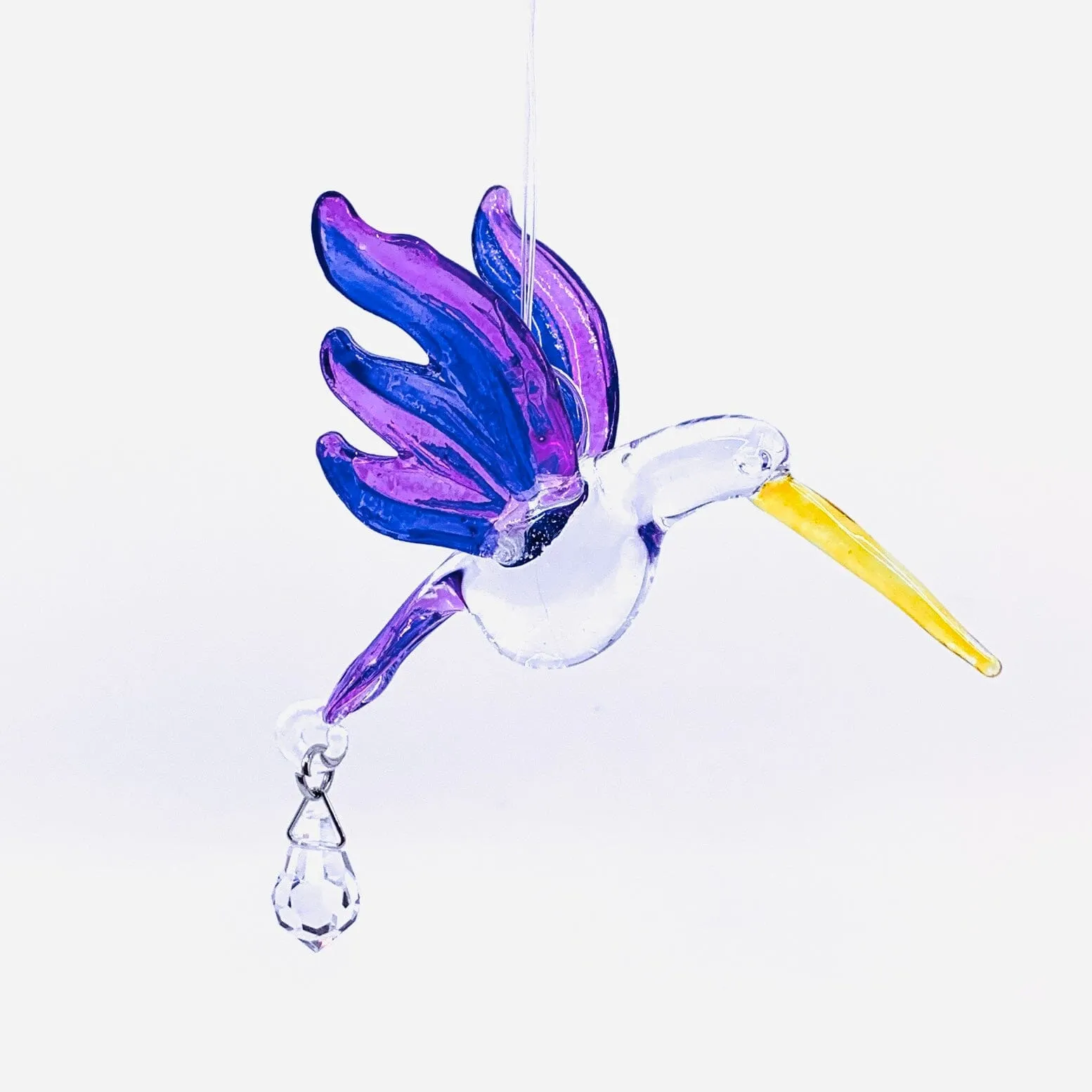 Dazzle Glass Hummingbird, Purple and Pink 19