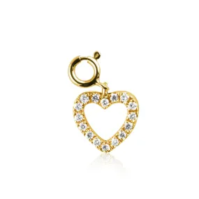 Diamond Heart Charm