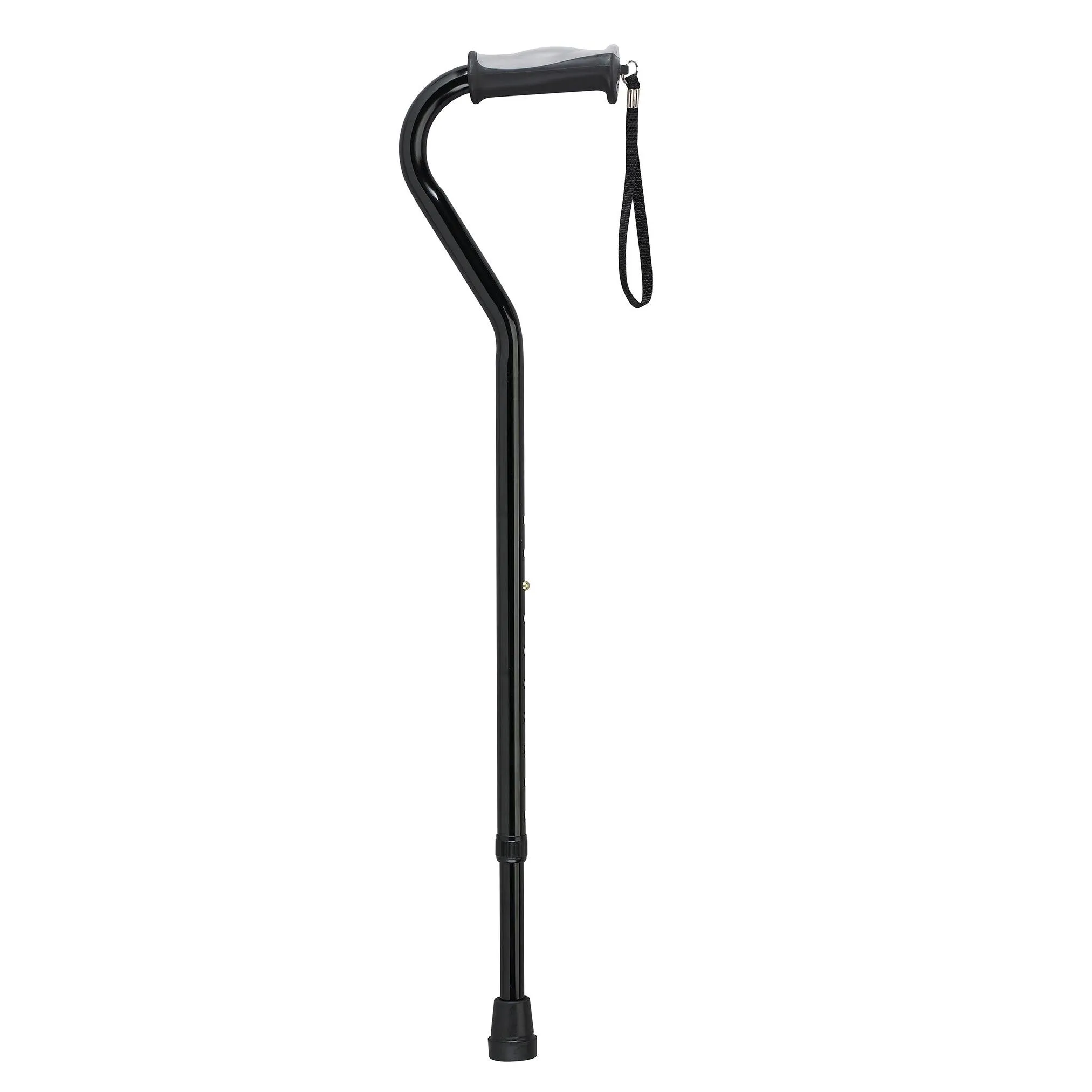 Drive Medical Adjustable Height Offset Handle Cane with Gel Hand Grip