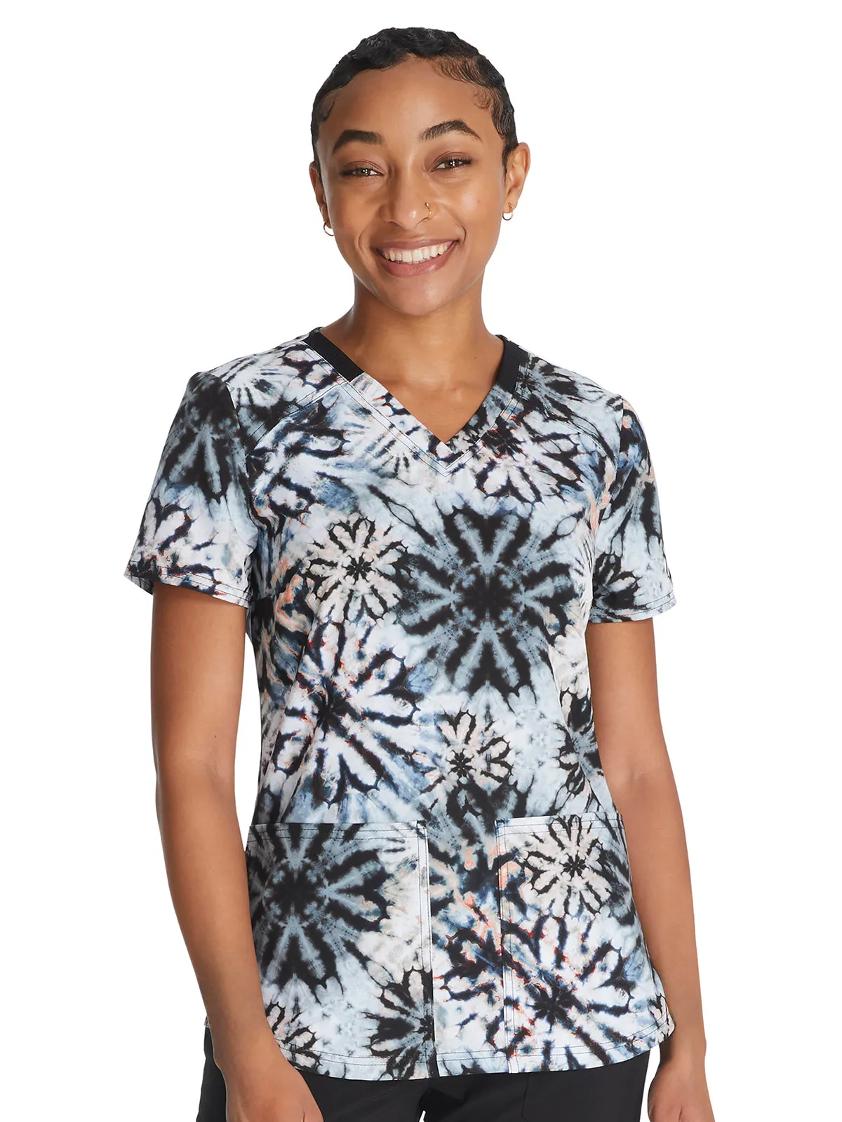 EDS Signature - Women's V-Neck Print Top