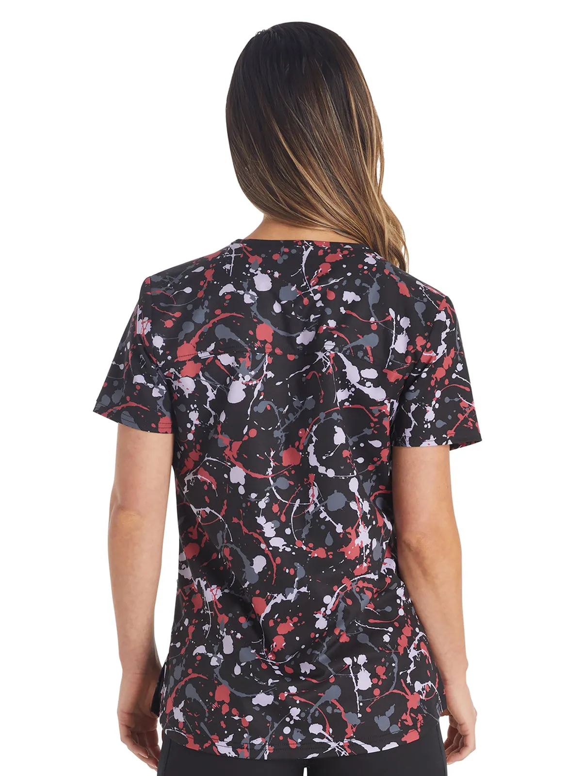 EDS Signature - Women's V-Neck Print Top