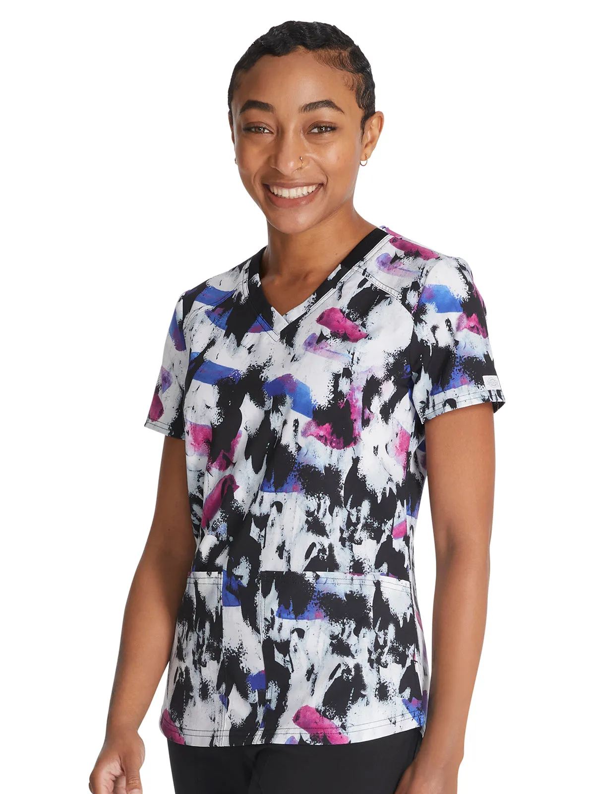 EDS Signature - Women's V-Neck Print Top