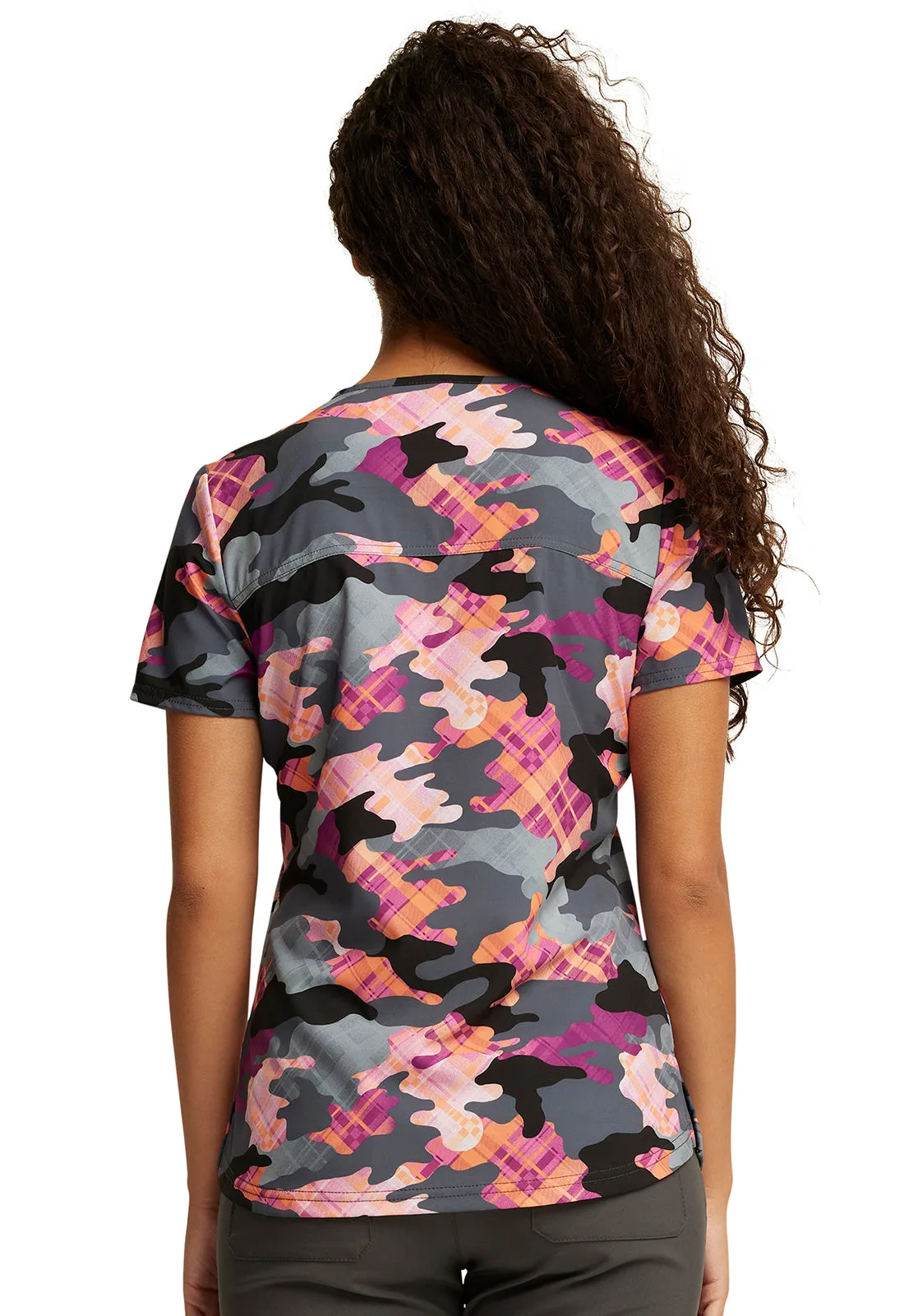 EDS Signature - Women's V-Neck Print Top