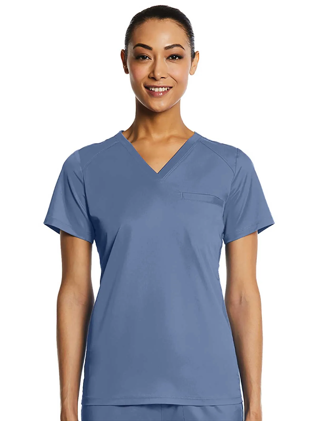 EON Sport - Women's Sporty Chest Pocket V-neck Top