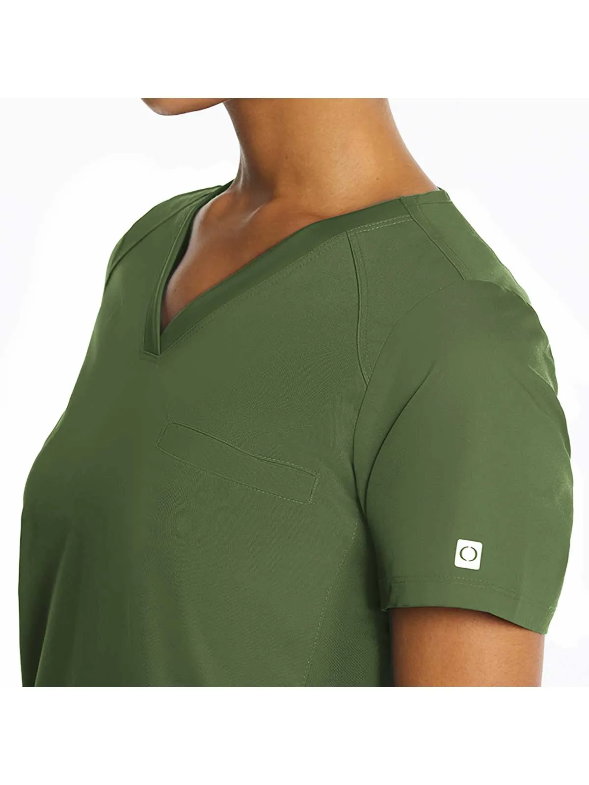 EON Sport - Women's Sporty Chest Pocket V-neck Top