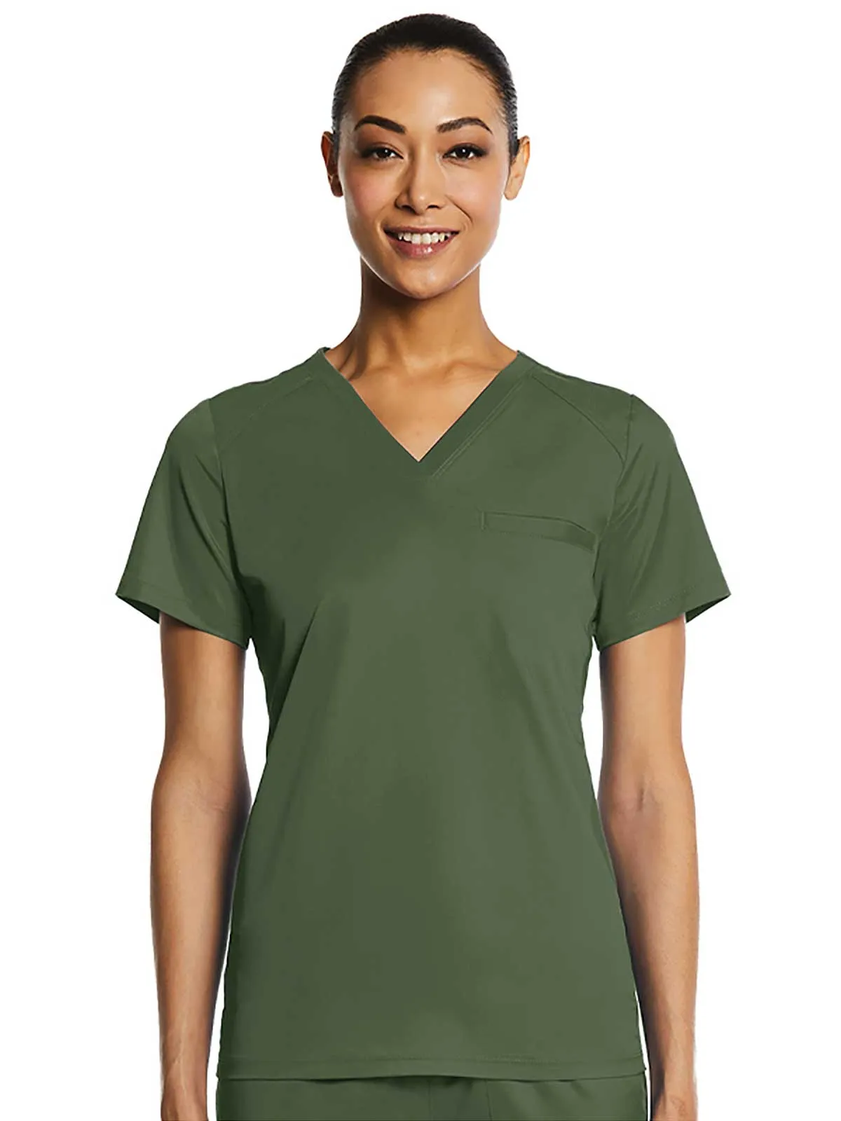 EON Sport - Women's Sporty Chest Pocket V-neck Top