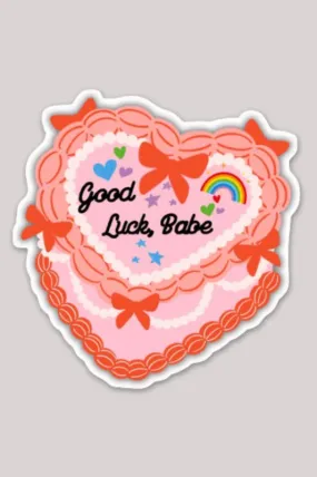 good luck babe sticker