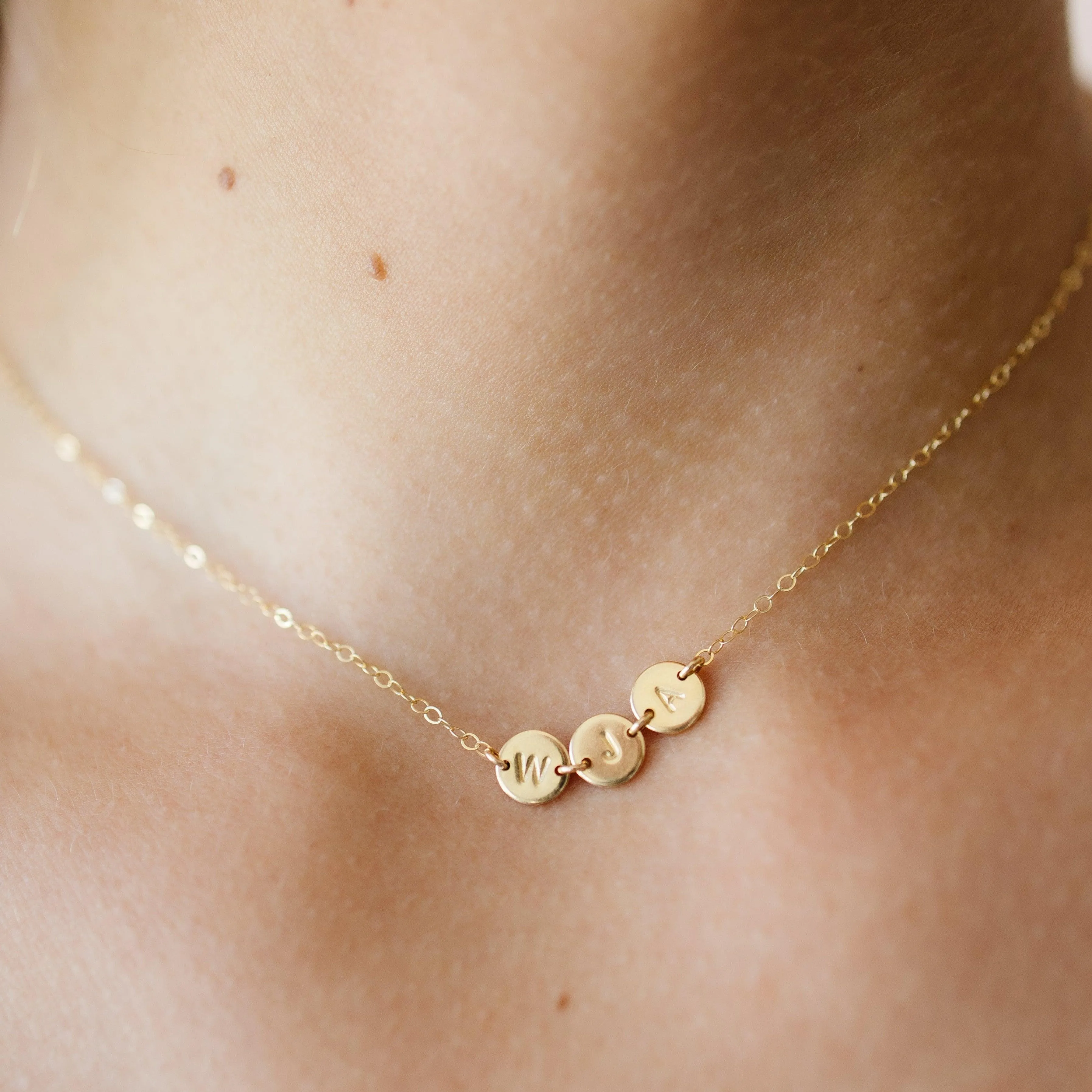 Hazel Linked Initial Necklace