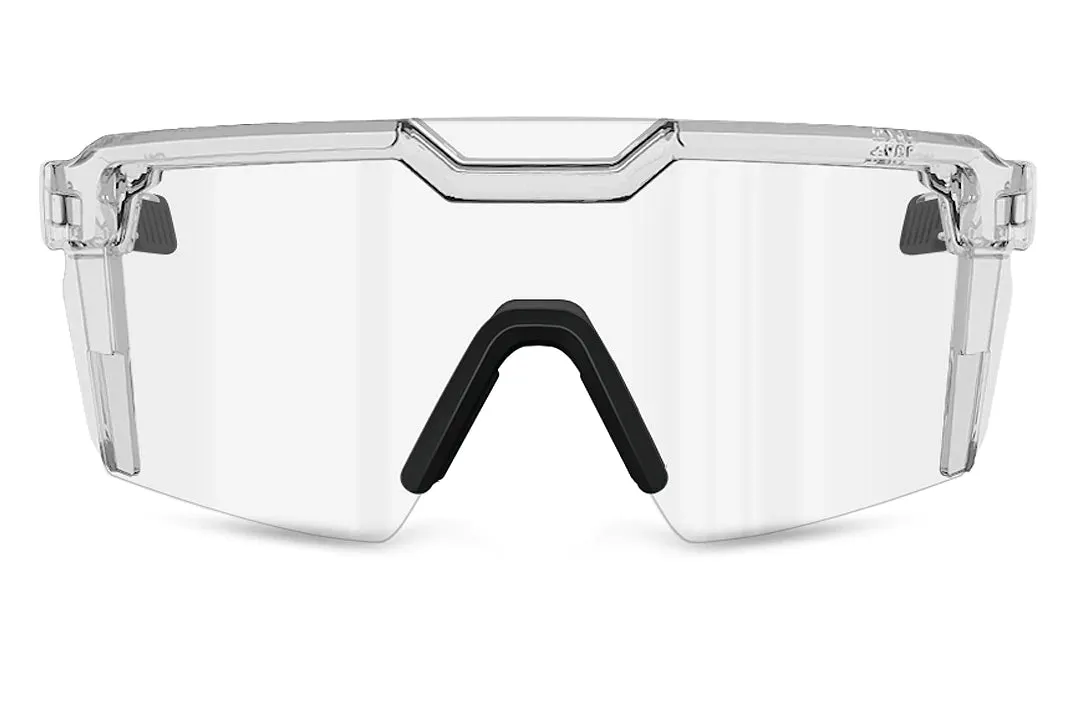 Heatwave Future Tech Sunglasses: Vapor Clear Frame Clear Lens Z87 