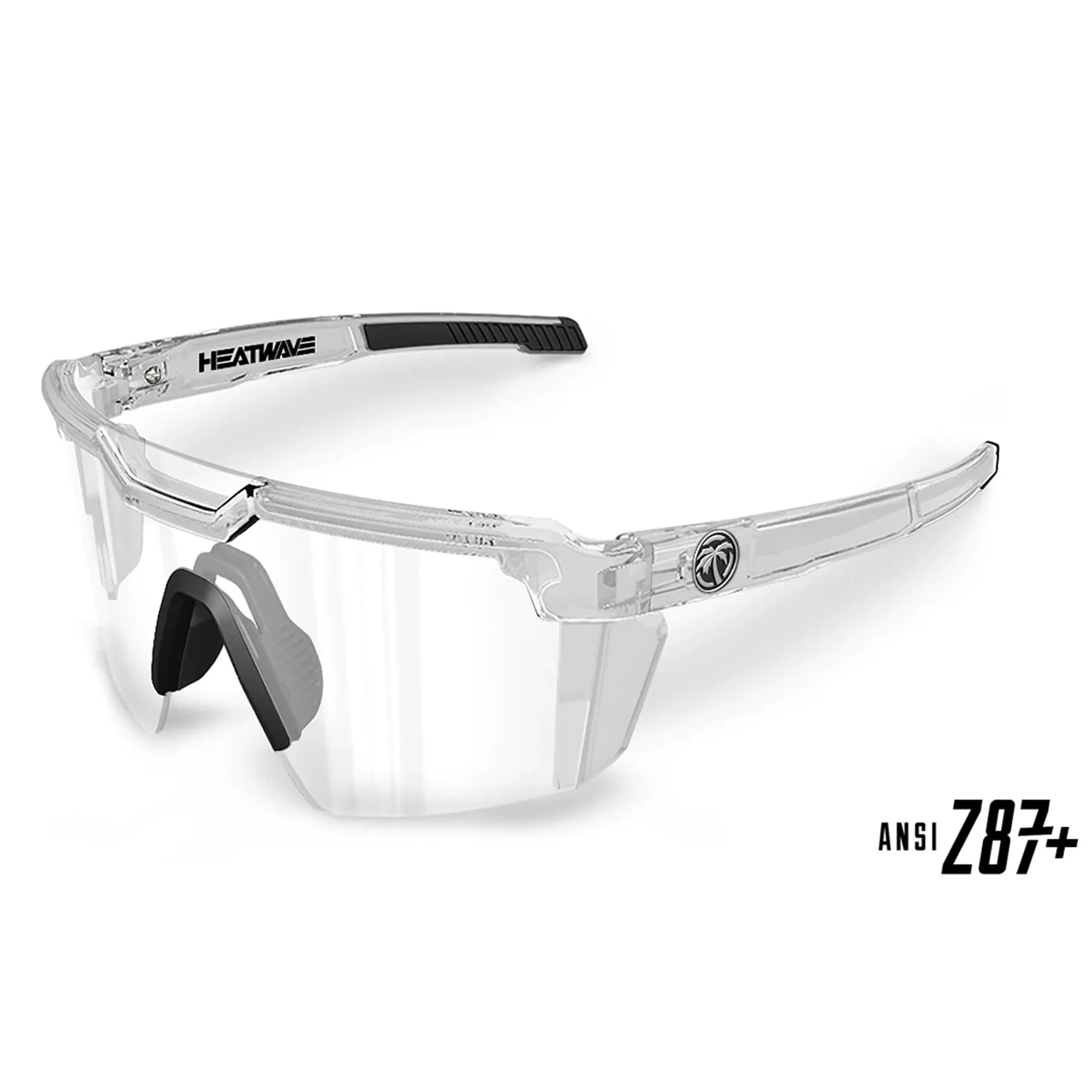 Heatwave Future Tech Sunglasses: Vapor Clear Frame Clear Lens Z87 