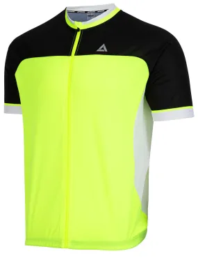 Herren Fahrradtrikot Kurzarm Pro T II Neon-Schwarz Setprodukt