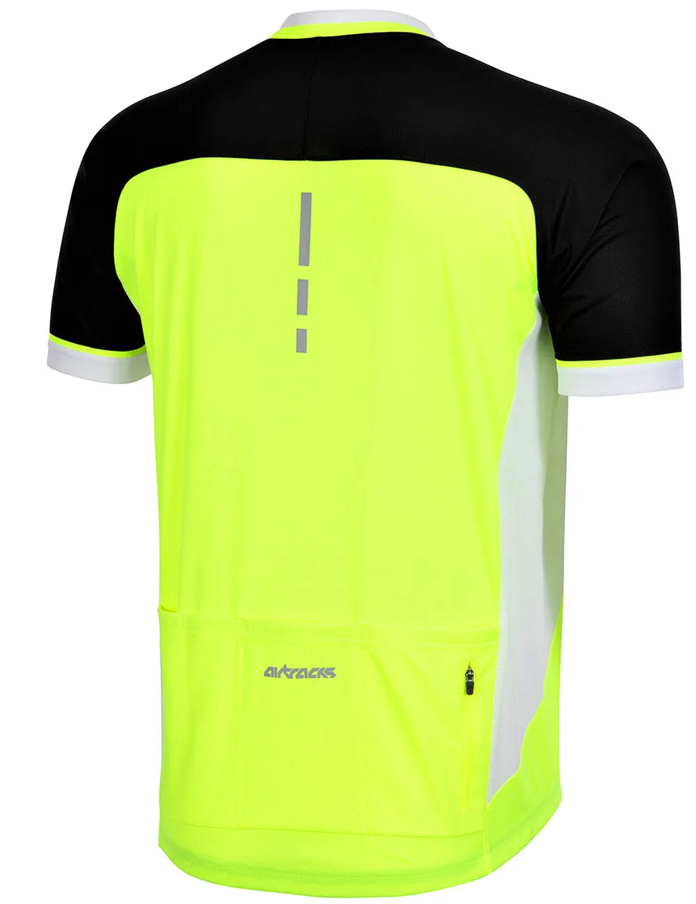 Herren Fahrradtrikot Kurzarm Pro T II Neon-Schwarz Setprodukt