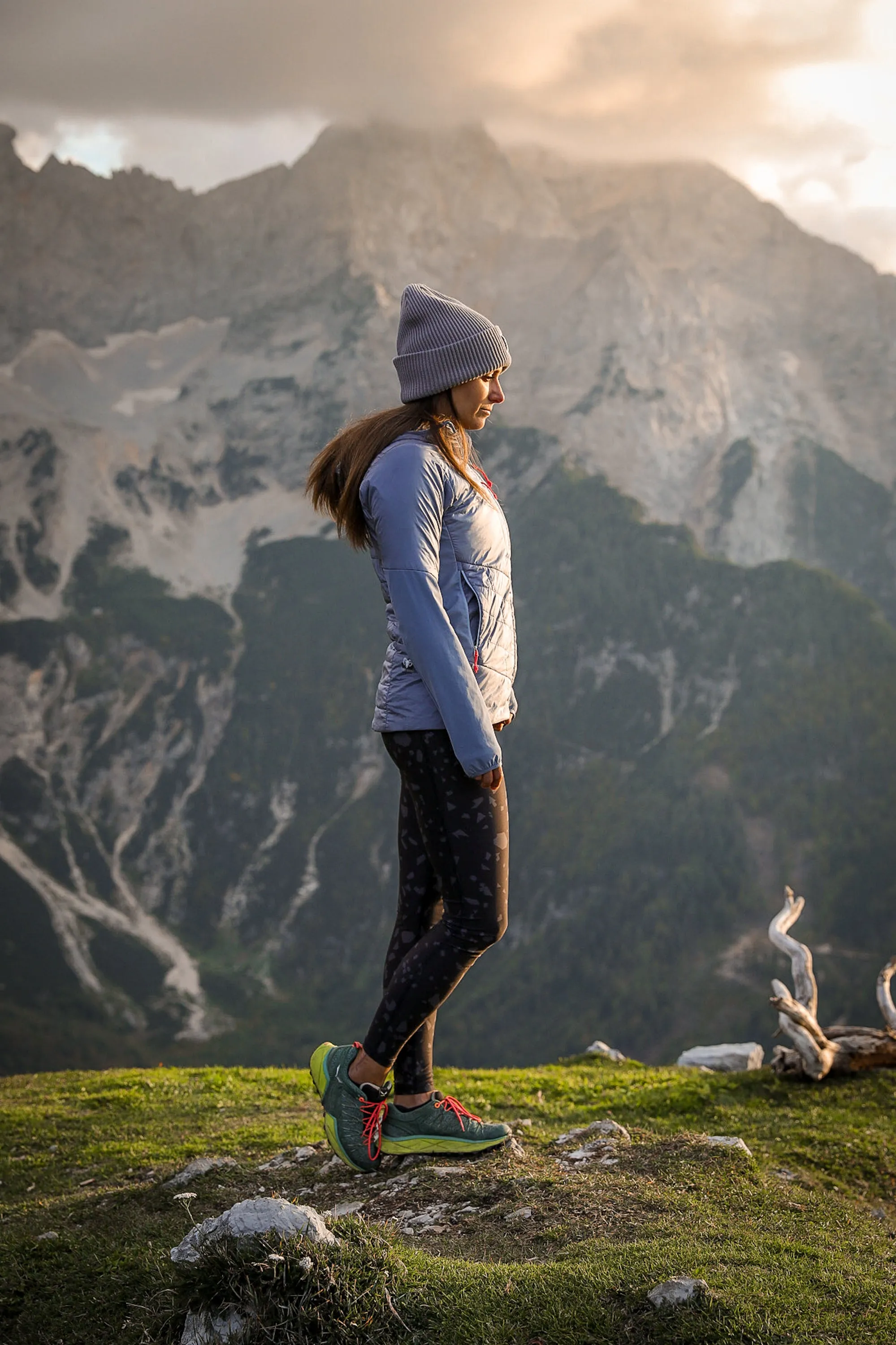 Hiker Leggings Black Terrazzo