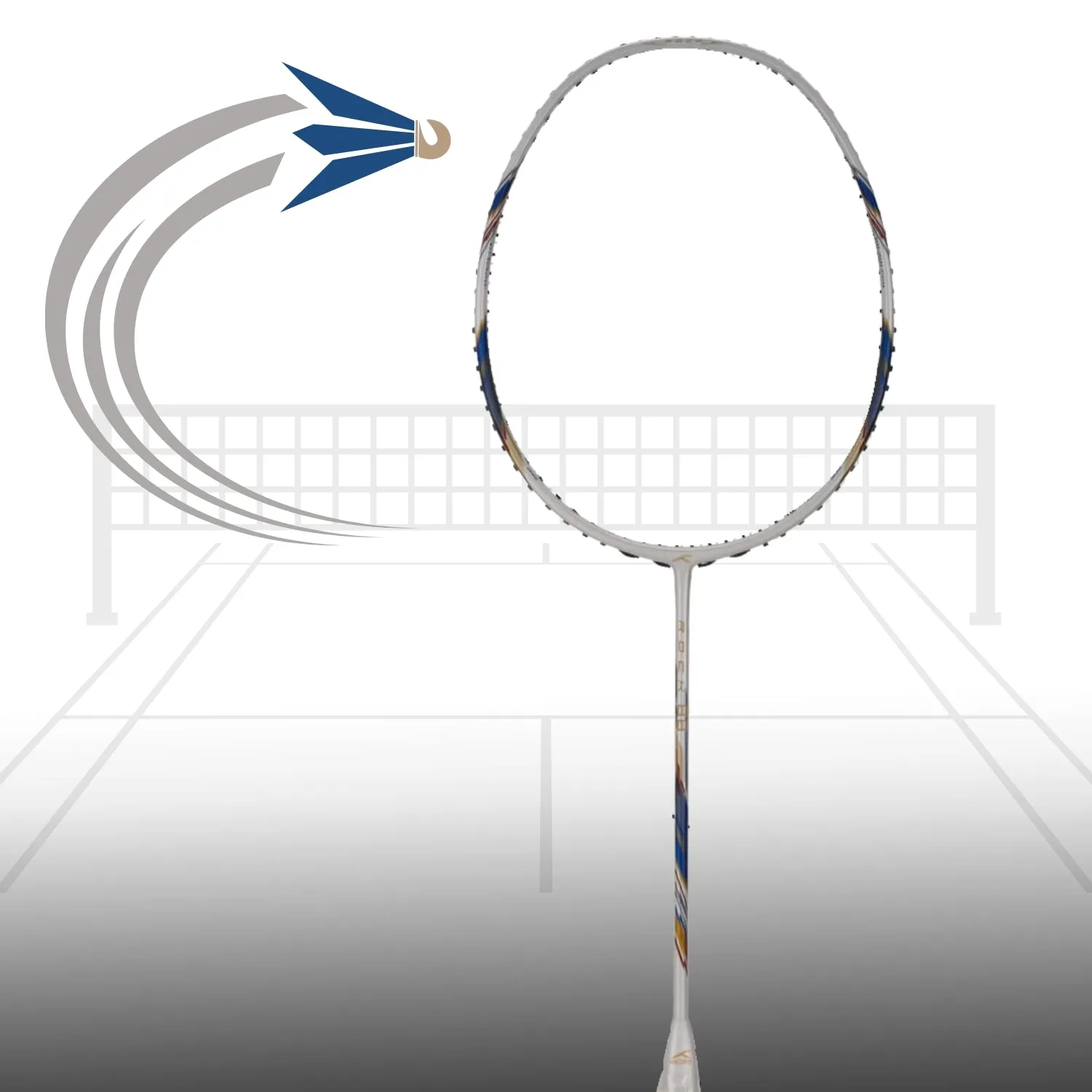 Hundred Rock 88 Carbon Fibre Strung Badminton Racquet