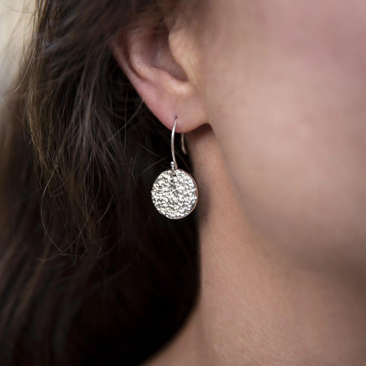 Lava Disc Earrings