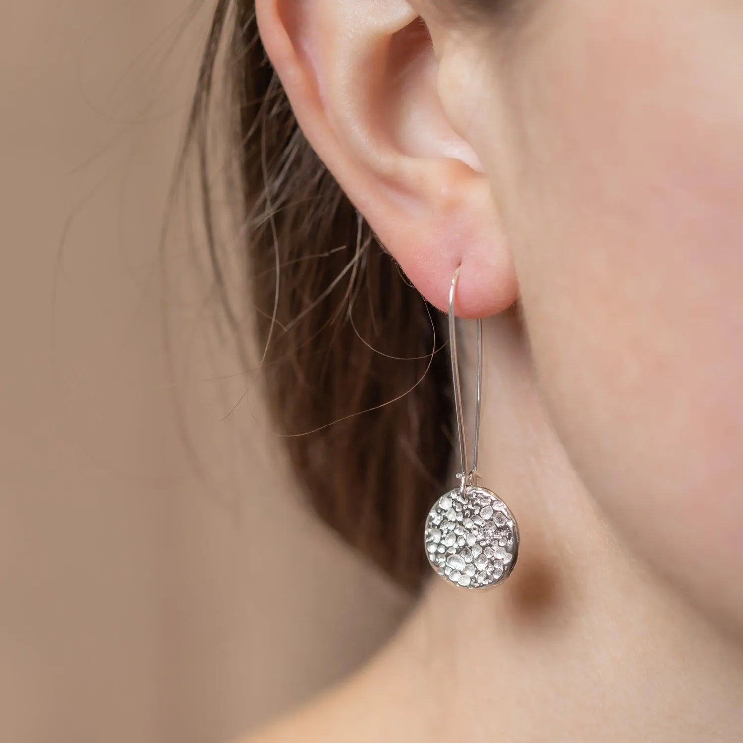 Lava Disc Earrings