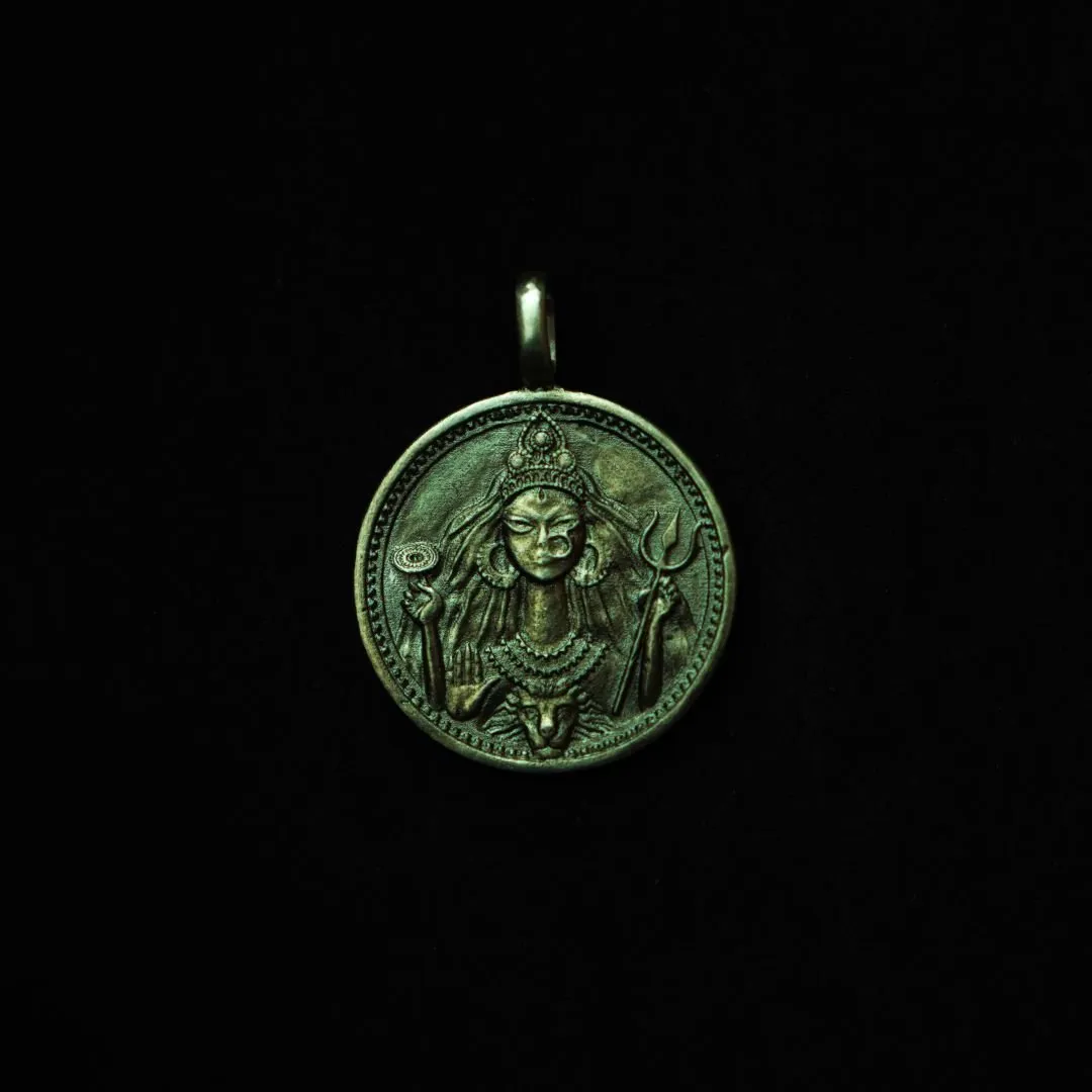 Maa Durga Coin Pendant