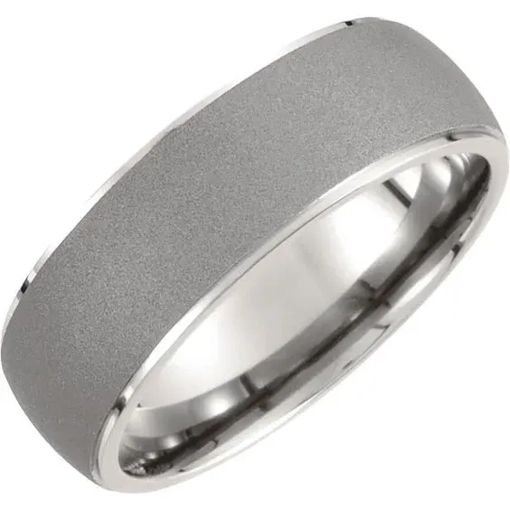 Men's 7.5MM Oxidized Titanium Band